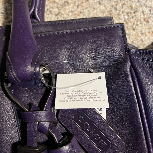Coach- Candace Carryall #24201 SV/Purple-NWT (Store display). - Picture 13 of 13